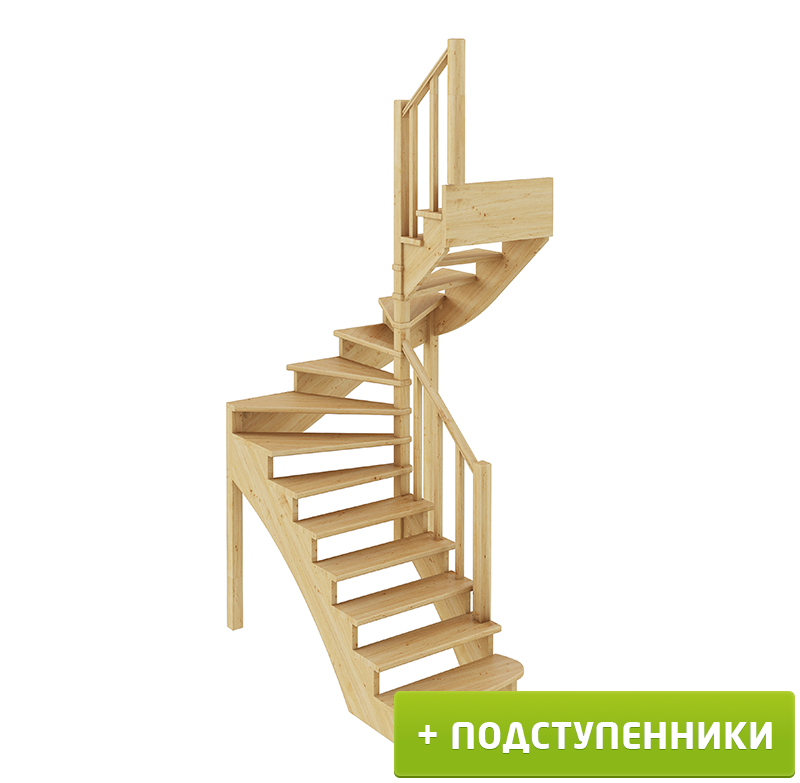 

Лестница Profi Hobby К-003м/3 П сосна с подступенками (6 уп), Бежевый, К-003м