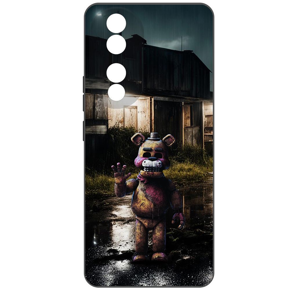 

Чехол-накладка Krutoff Soft Case ФНАФ - Фредди под дождем для Honor 90 черный
