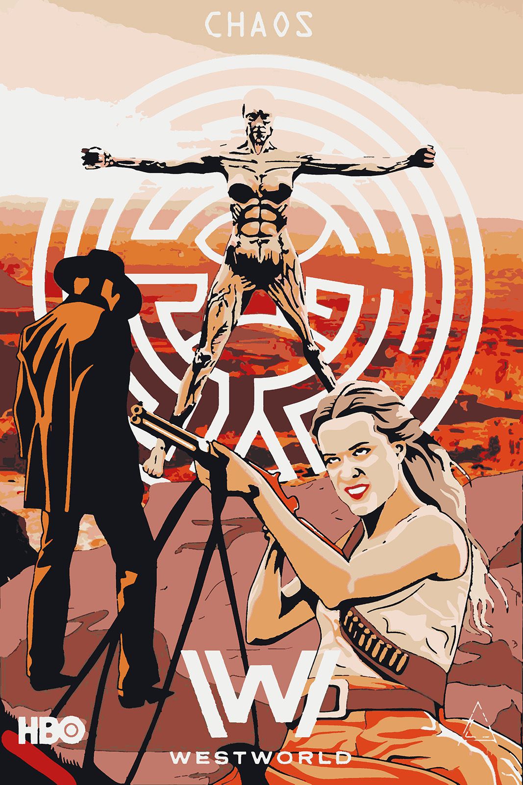 

Картина по номерам Красиво Красим Мир Дикого Запада - Westworld, 40 х 50 см, Мир Дикого Запада - Westworld