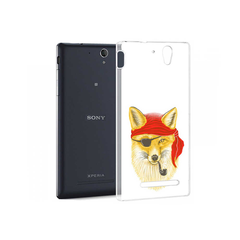 

Чехол MyPads Tocco для Sony Xperia C3 лиса-пират (PT18760.251.440), Прозрачный, Tocco