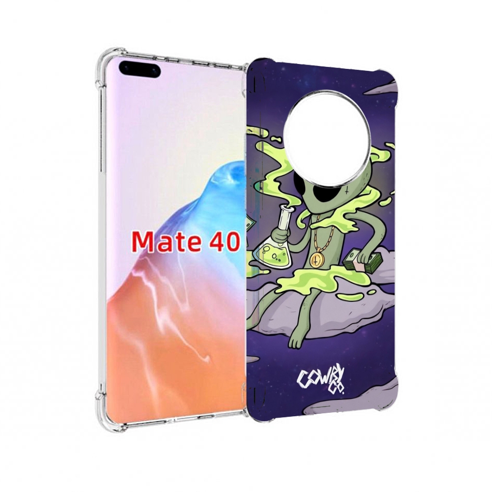 

Чехол MyPads Tocco для Huawei Mate 40 токсичный инопланетянин, Прозрачный, Tocco