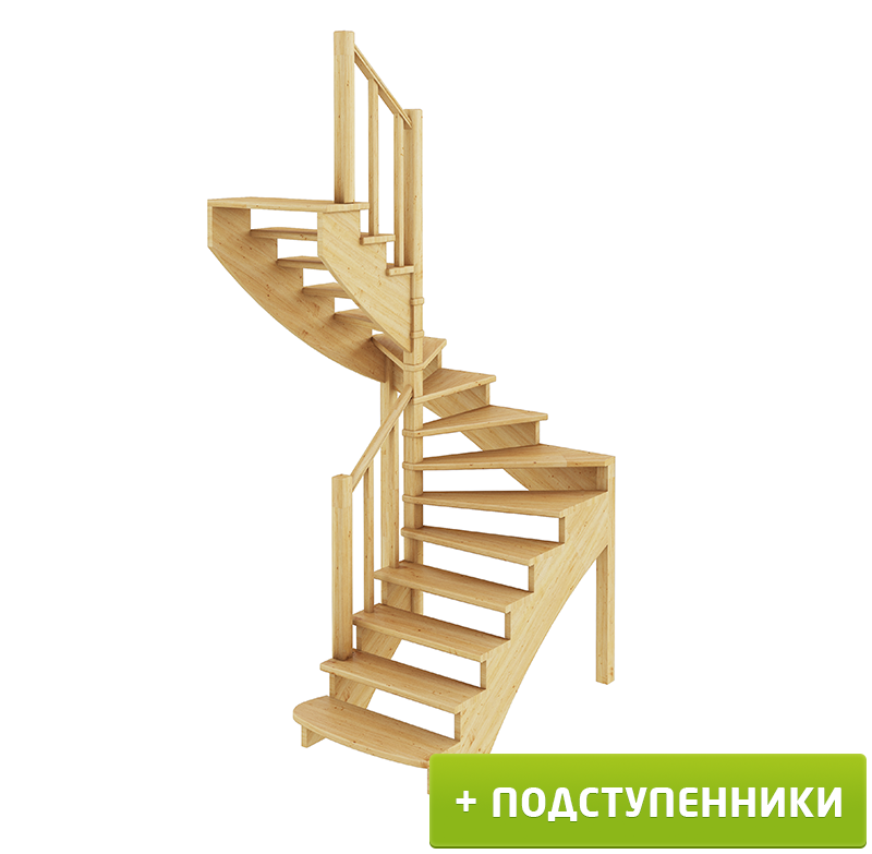 

Лестница Profi Hobby К-003м/1 Л с подступенками сосна (6 уп), Бежевый, К-003м