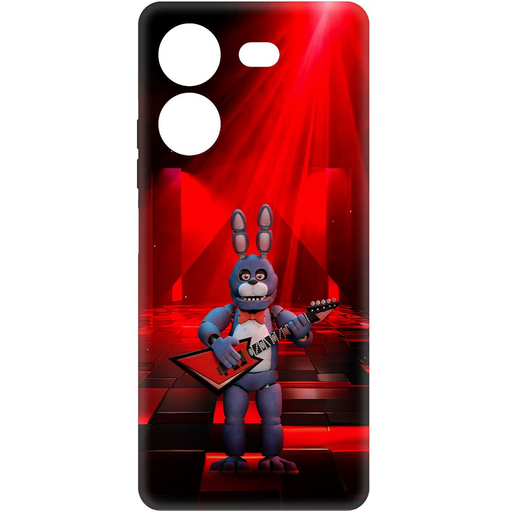 

Чехол-накладка Krutoff Soft Case ФНАФ - Бонни с гитарой для TECNO Pova 5 Pro черный