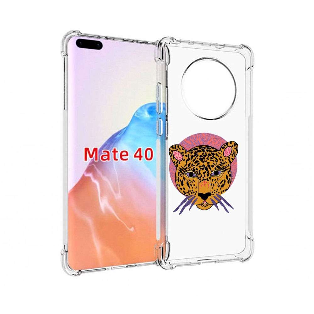 

Чехол MyPads Tocco для Huawei Mate 40 тигр-в-кругу, Прозрачный, Tocco