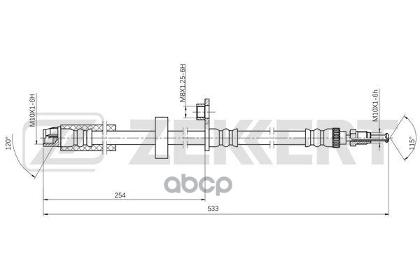 

Шланг Тормозной Передний Citroen C3 Ii Iii 14- C3 Picasso 09- Peugeot 207 06- 407 05-