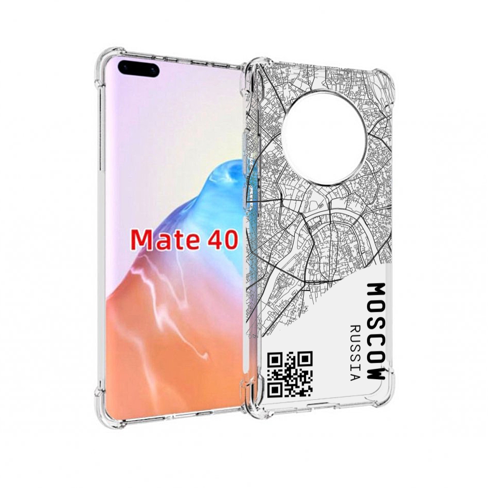 

Чехол MyPads Tocco для Huawei Mate 40 схема-москва, Прозрачный, Tocco