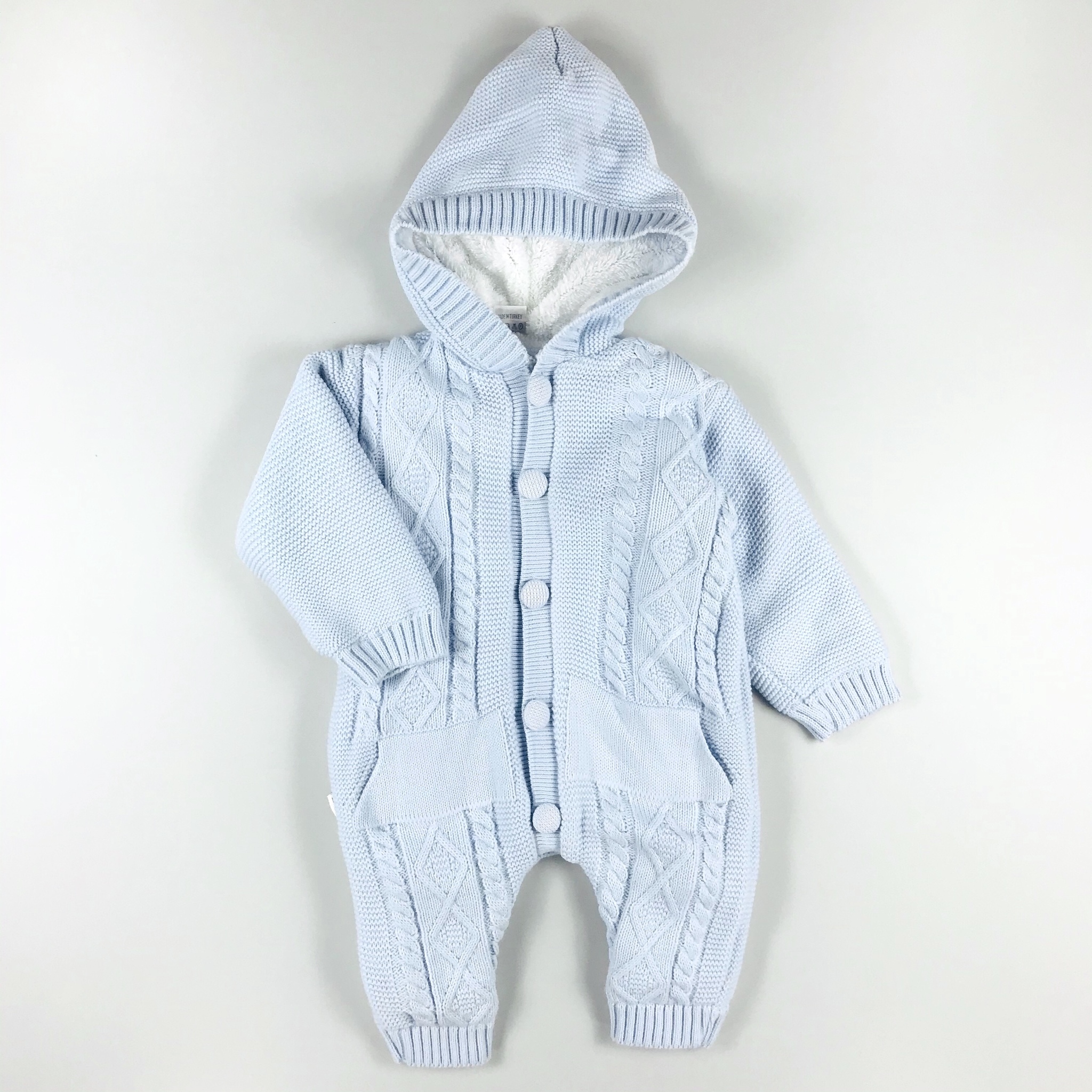 

Комбинезон вязанный Donino baby с капюшоном р.74, KB6