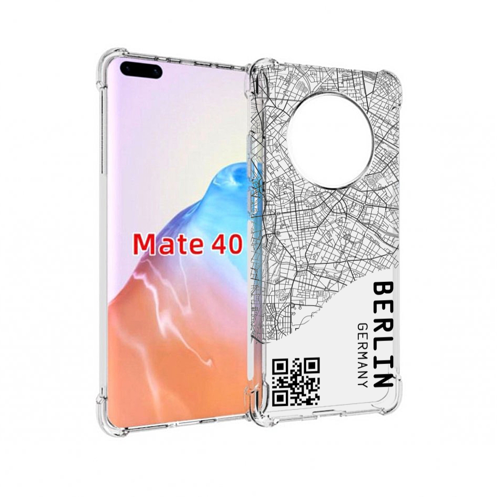 

Чехол MyPads Tocco для Huawei Mate 40 схема-берлин, Прозрачный, Tocco