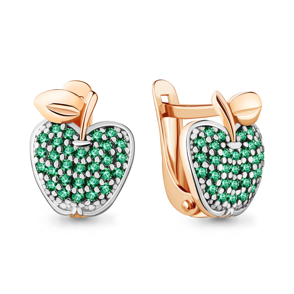 

Серьги из серебра с изумрудом Aquamarine 42570Г_925_з, 42570Г_925_з