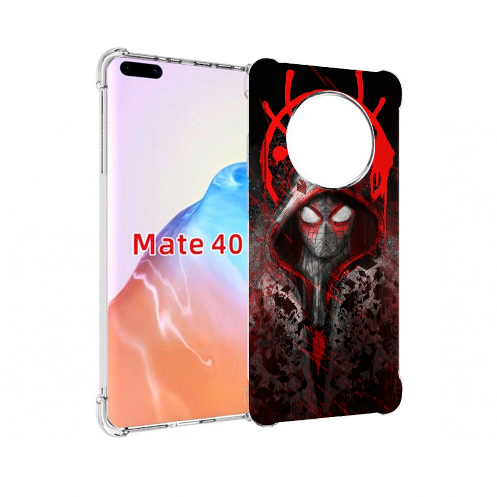 

Чехол MyPads Tocco для Huawei Mate 40 страшный человек паук мужской, Прозрачный, Tocco