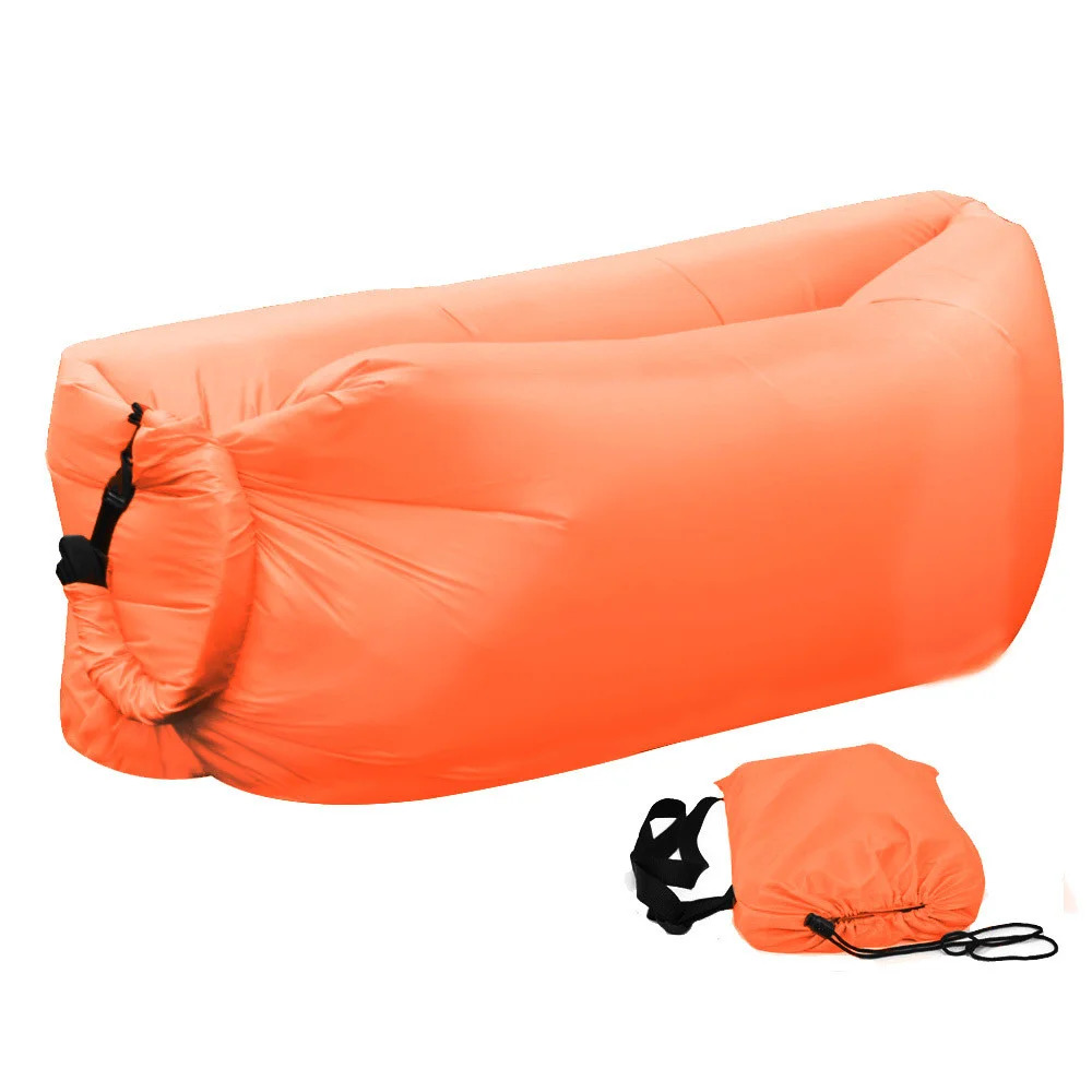 фото Надувной диван cloud lounger qq-lamz-2 170х60х70 см оранжевый nobrand