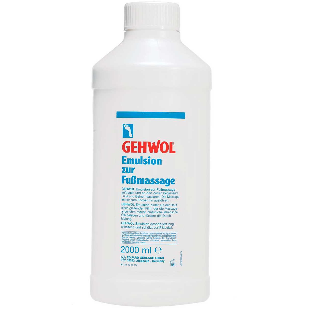 Купить Эмульсия питательная для массажа GW Emulsion, 2000 мл, Gehwol