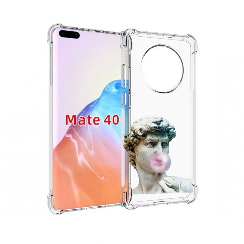 

Чехол MyPads Tocco для Huawei Mate 40 статуя-с-жвачкой, Прозрачный, Tocco