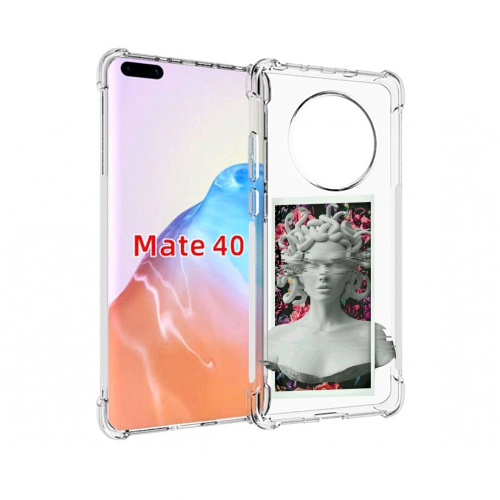 

Чехол MyPads Tocco для Huawei Mate 40 статуя-медузы, Прозрачный, Tocco