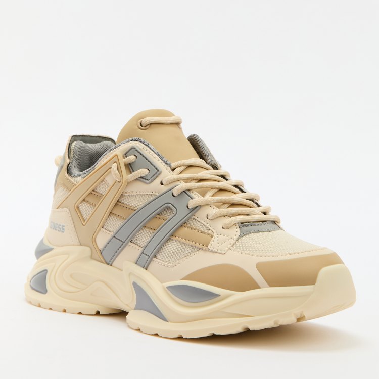 

Кроссовки женские Guess FLTBELELE12 бежевые 36 EU, Бежевый, FLTBELELE12