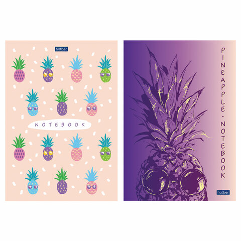 

Блокнот А5, 50 л., в точечку, Hatber Premium, Pineapple, 50Б5лA9к, 22 шт