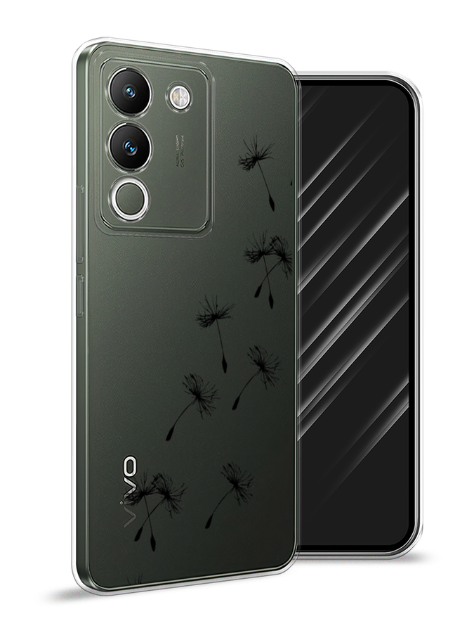 

Чехол Awog на Vivo V29e 5G "Летящие одуванчики", Черный, 269650-1