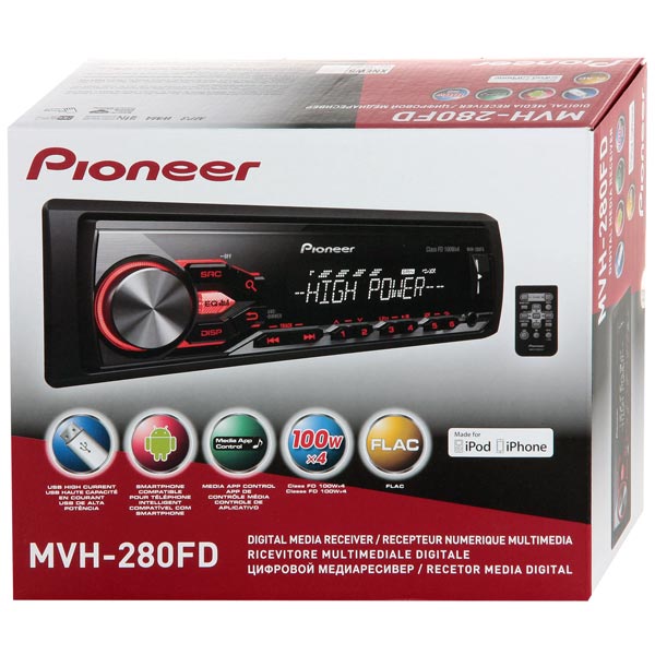 Автомагнитола PIONEER MVH-280FD