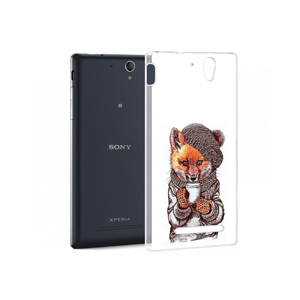 

Чехол MyPads Tocco для Sony Xperia C3 лиса в шапке (PT18760.251.437), Tocco