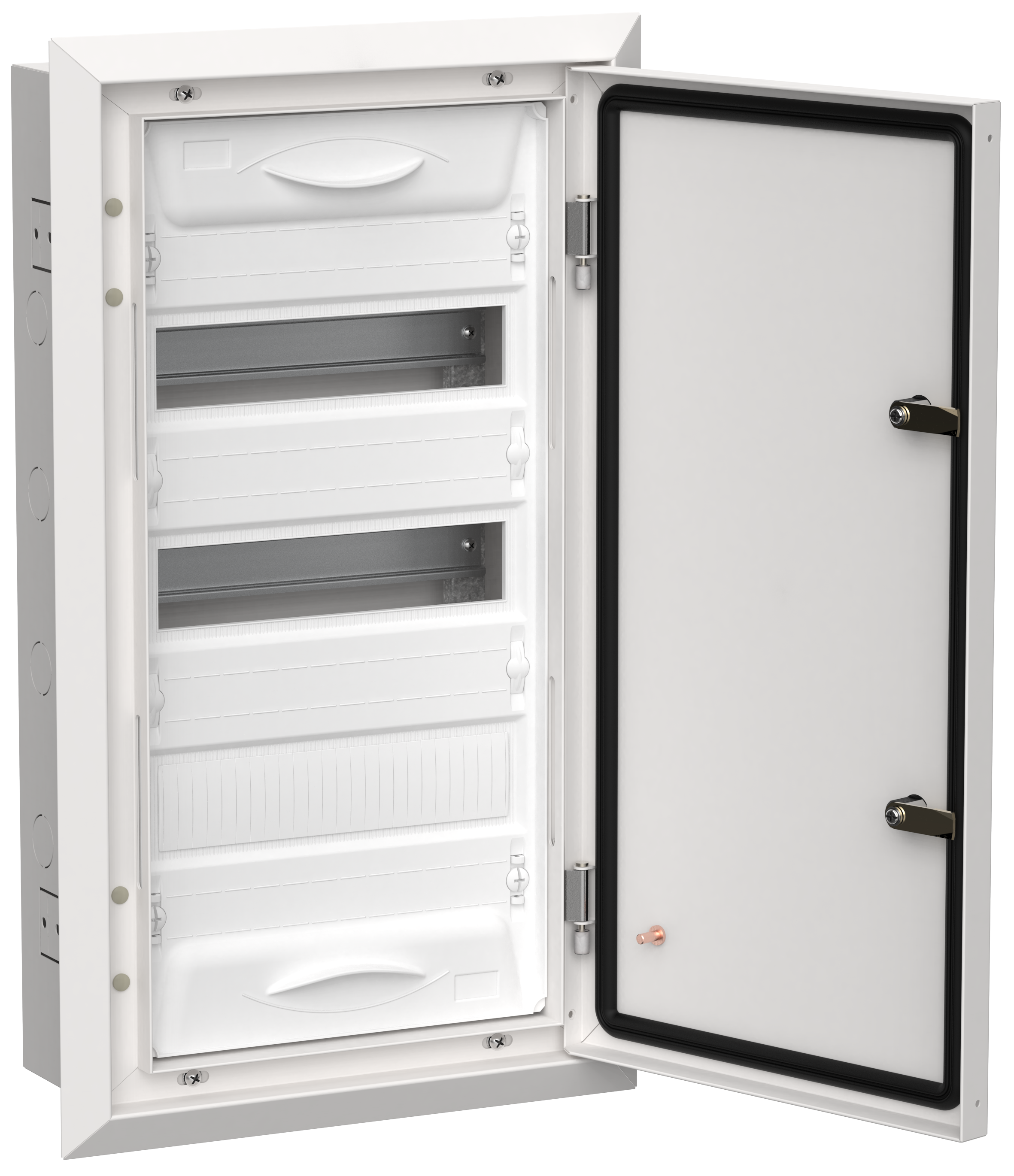 

Корпус металлический IEK TITAN 5 ЩРв-36 (1х36) (TI5-50-V-036-31) 630х365х130 IP31 бел, Белый, Щит распределительный модульный