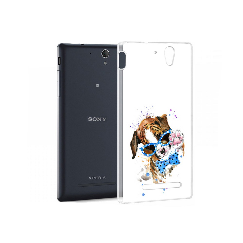 

Чехол MyPads Tocco для Sony Xperia C3 лапочка (PT18760.251.434), Прозрачный, Tocco