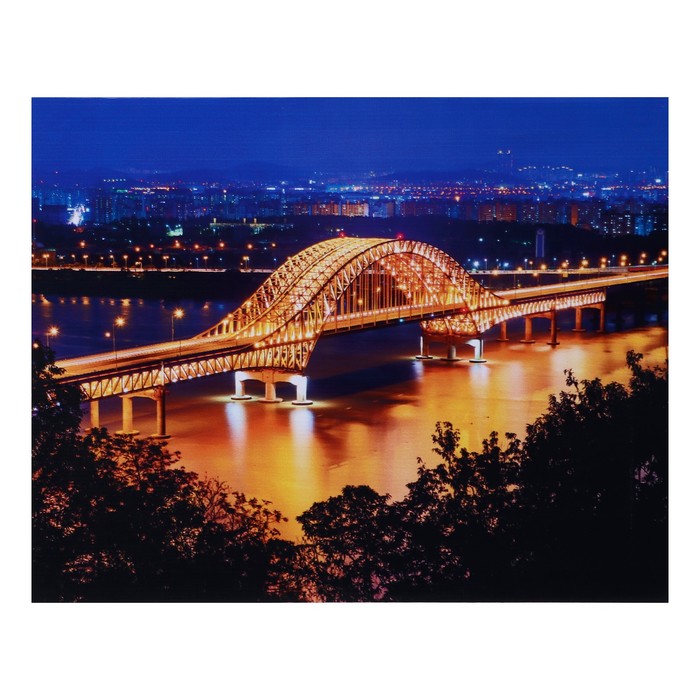 

Картина световая Мост 40х50 см