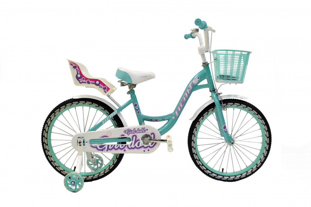 Велосипед детский Heam Girl Doll 20, 120-130 см, Светло Зелёный