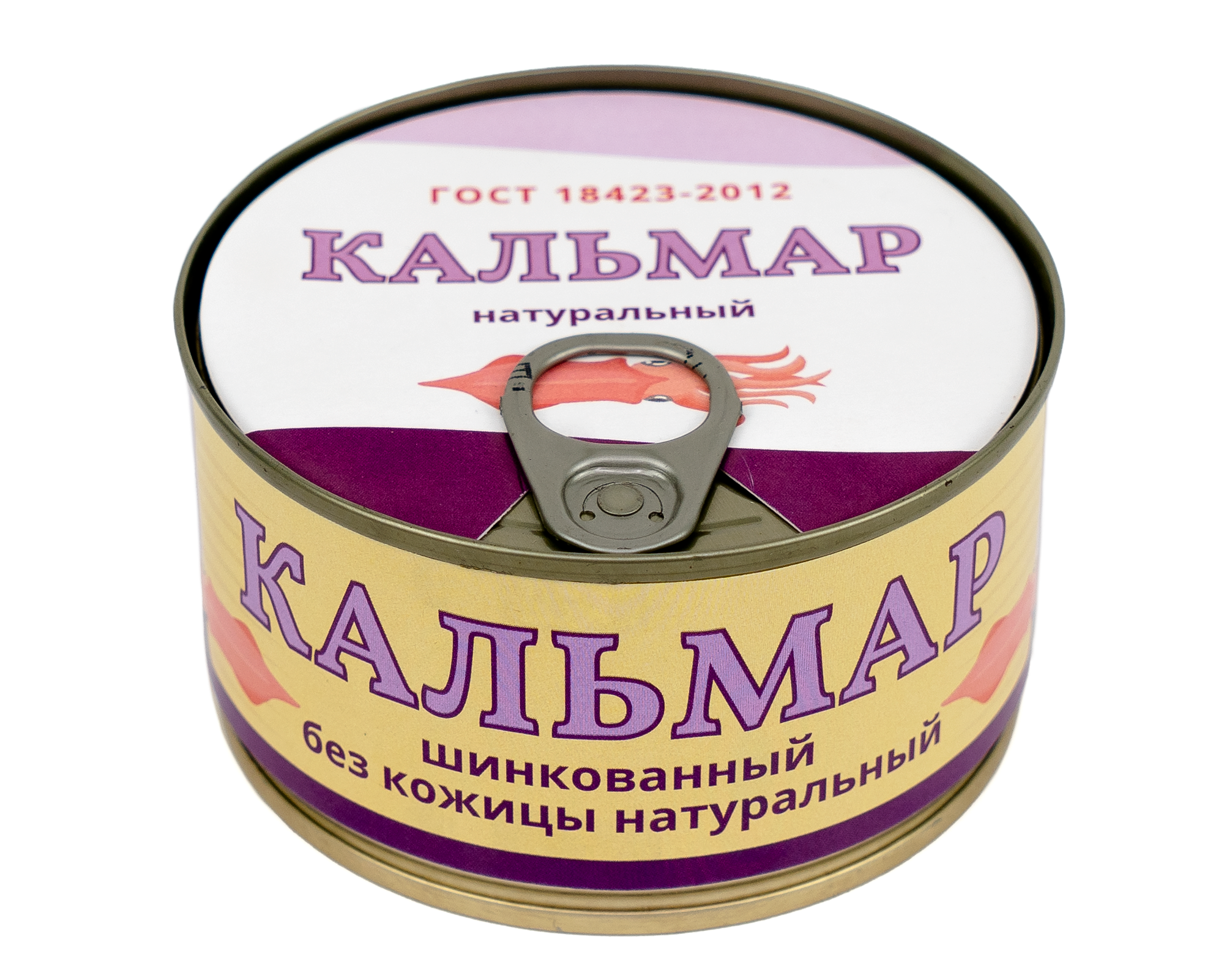 

Кальмар натуральный шинкованный без кожицы, 185 г, Кальмар натуральный