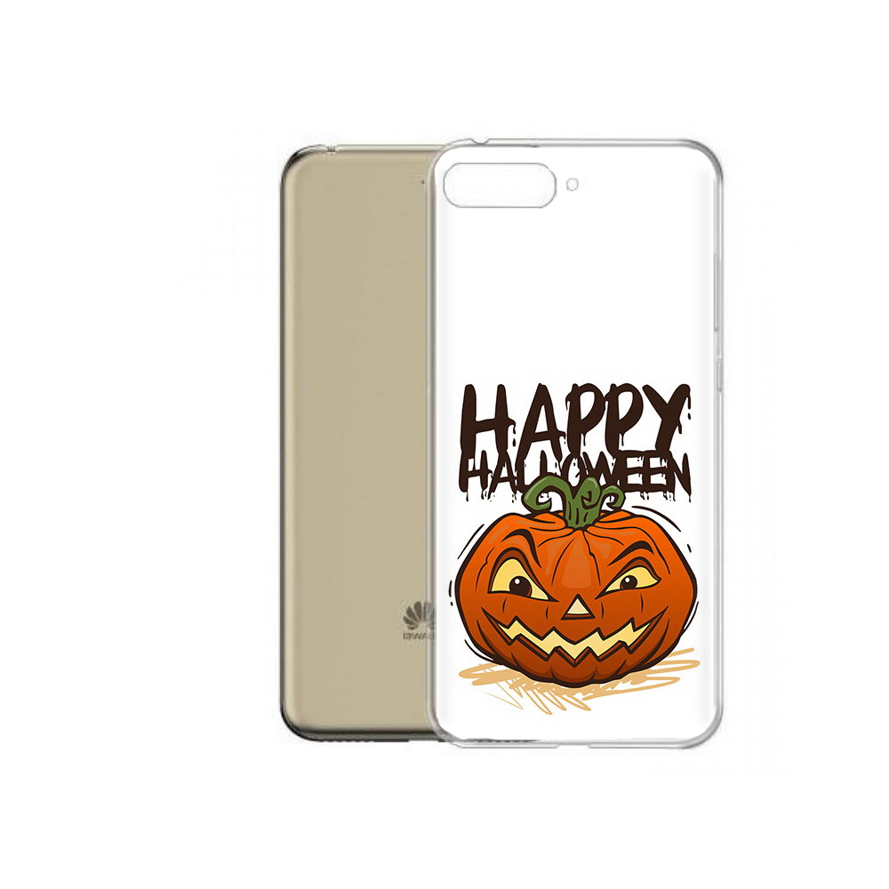 

Чехол MyPads Tocco для Honor 7A Pro Хэллоуин счастливый (PT114064.46.195), Прозрачный, Tocco