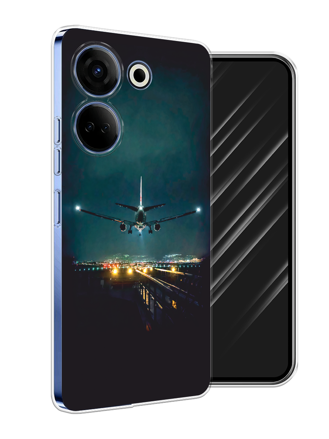 

Чехол Awog на Tecno Camon 20 Pro 4G "Ночной рейс", Черный