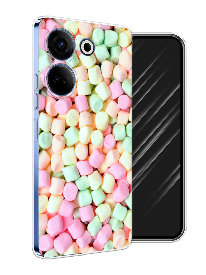 

Чехол Awog на Tecno Camon 20 Pro 4G "Marshmallows", Зеленый;желтый;розовый