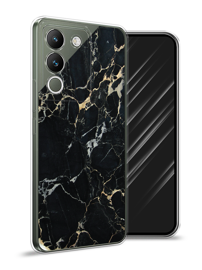 

Чехол Awog на Vivo V29e 5G "Черный мрамор уголок", Черный;золотистый, 269650-1