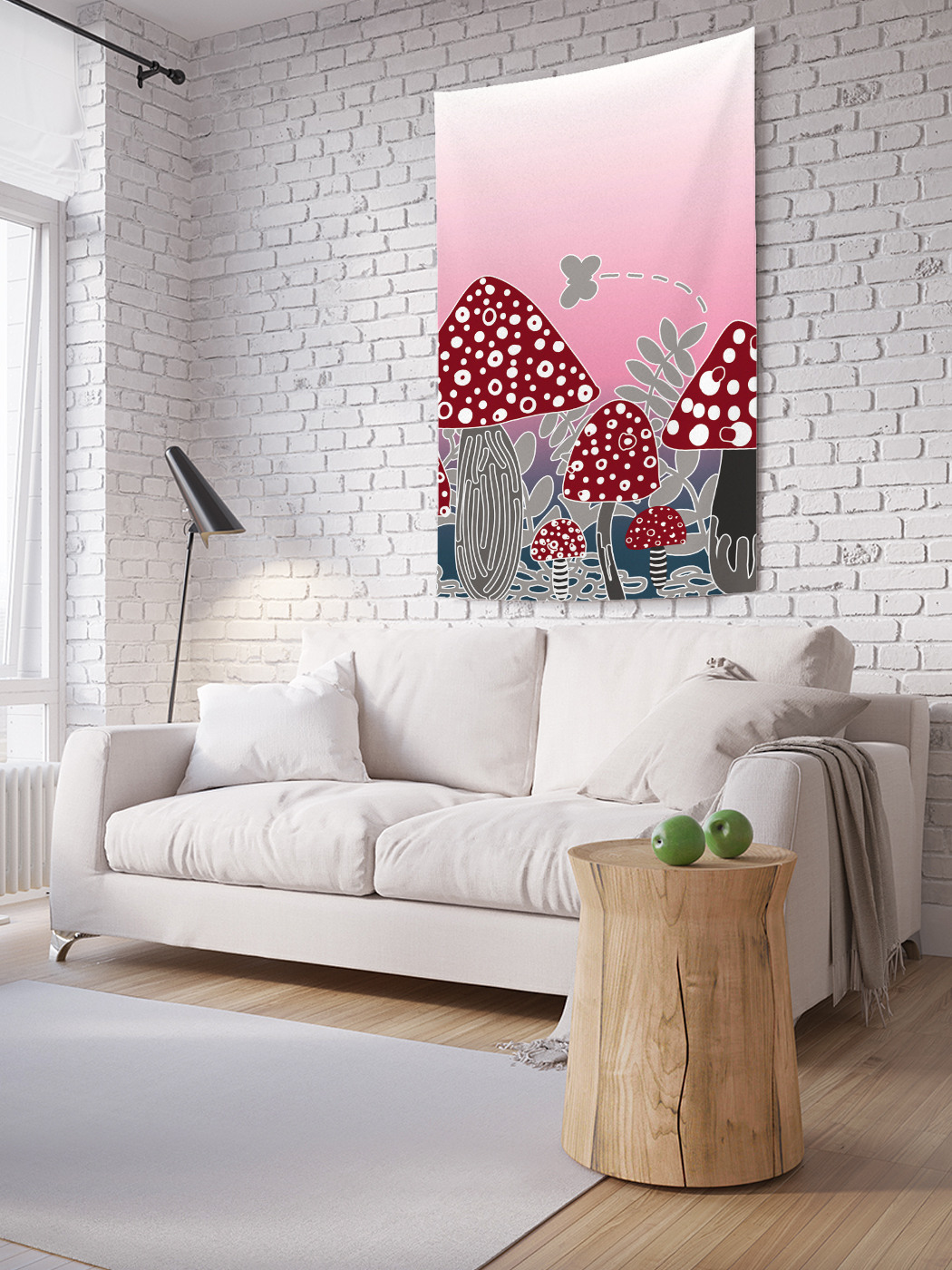

Вертикальное фотопанно на стену JoyArty Вредные грибы 150x200 см, Вредные грибы