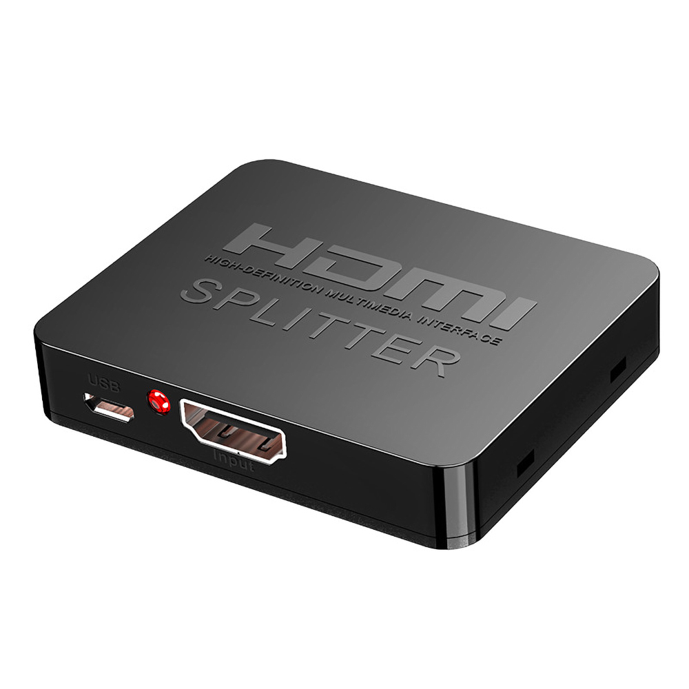 

Разветвитель-сплиттер Gsmin B92 HDMI (Full HD 1080P, 4K) (Черный)
