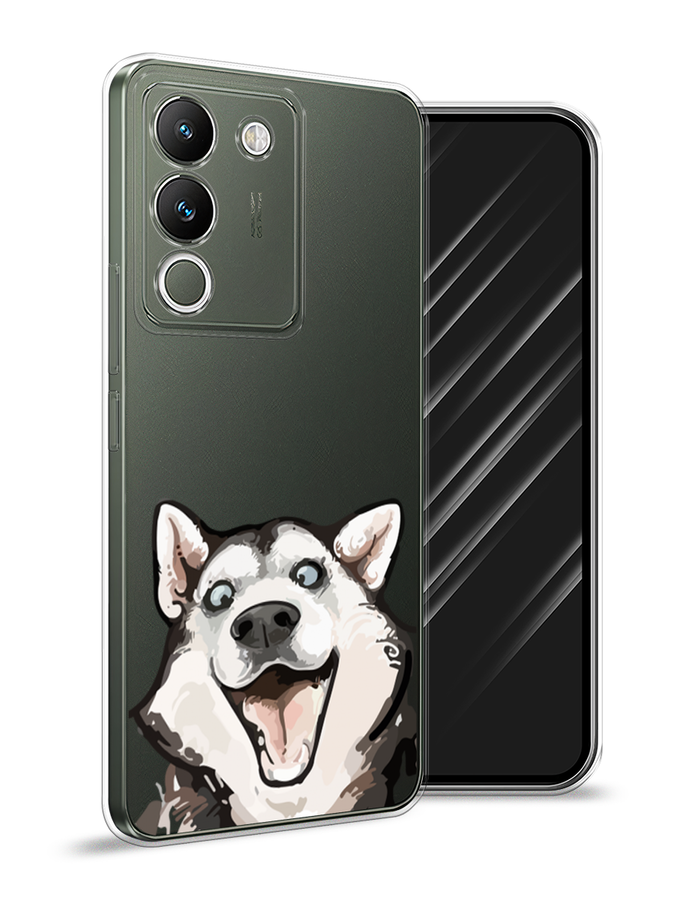 

Чехол Awog на Vivo V29e 5G "Радостный хаски", Белый;голубой;черный, 269650-1