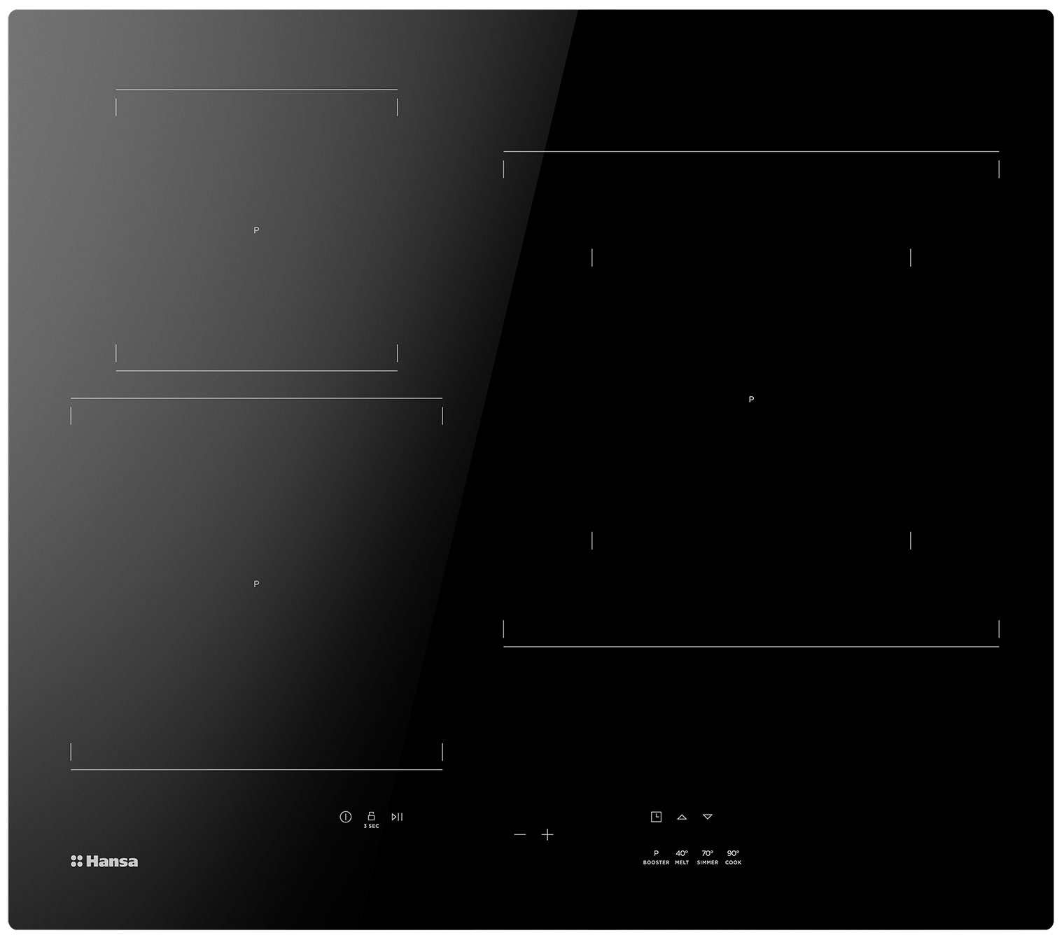 Встраиваемая варочная панель индукционная Hansa BHI67006 черный
