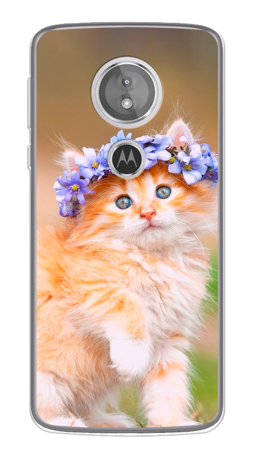 

Чехол Awog на Motorola Moto G6 Play / Моторола Мото G6 Плэй "Рыжий кот в венке", Разноцветный, 240950-1