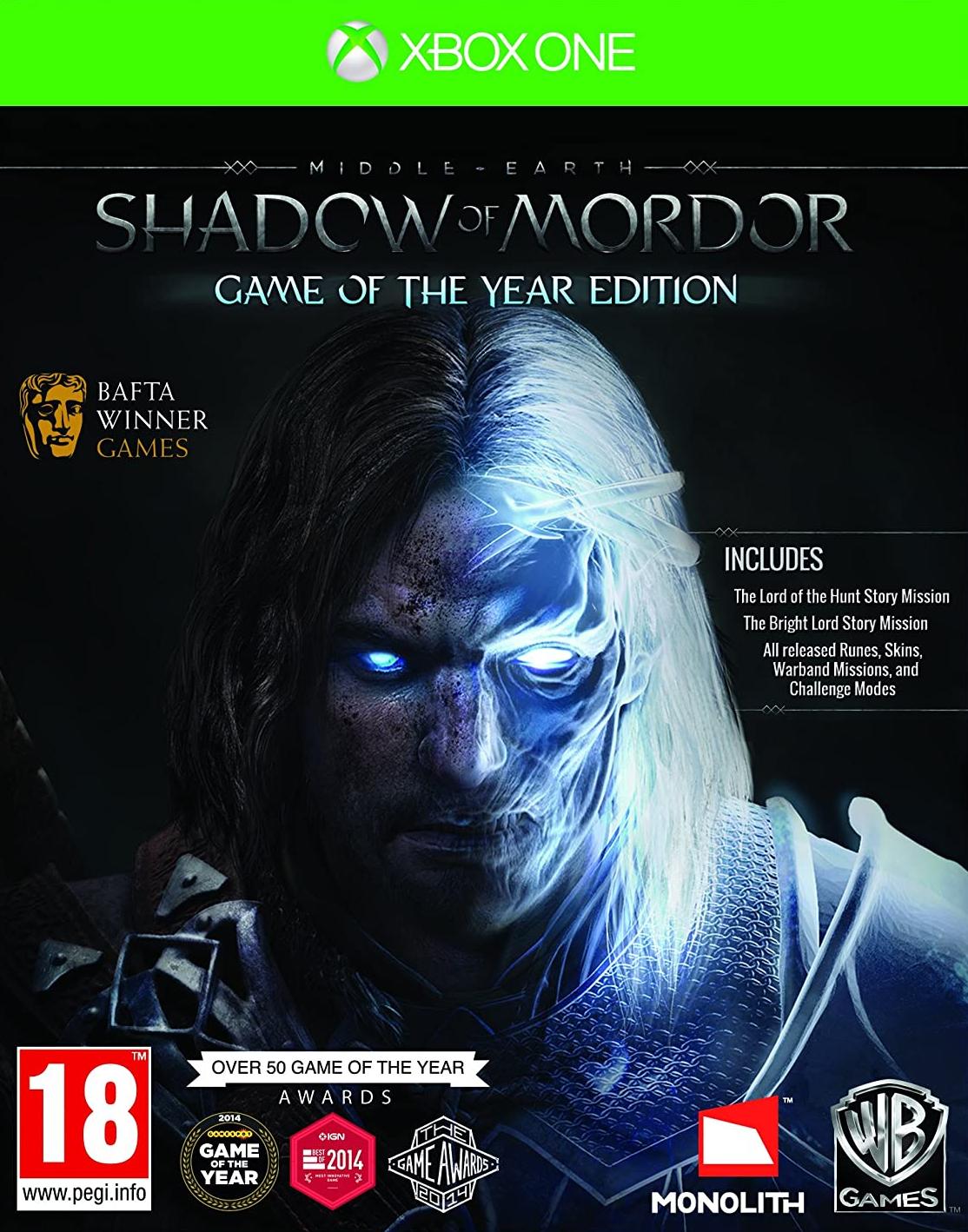 Игра Middle-earth: Shadow of Mordor Goty (Xbox One, русские субтитры)