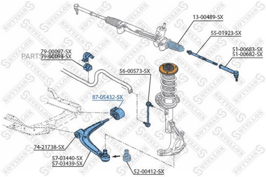 

Рычаг независимой подвески колеса STELLOX 87-05432-SX