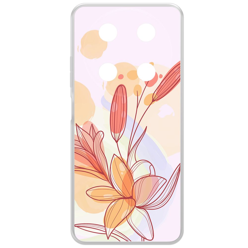 

Чехол-накладка Krutoff Clear Case Фантазия для ITEL RS4, Прозрачный
