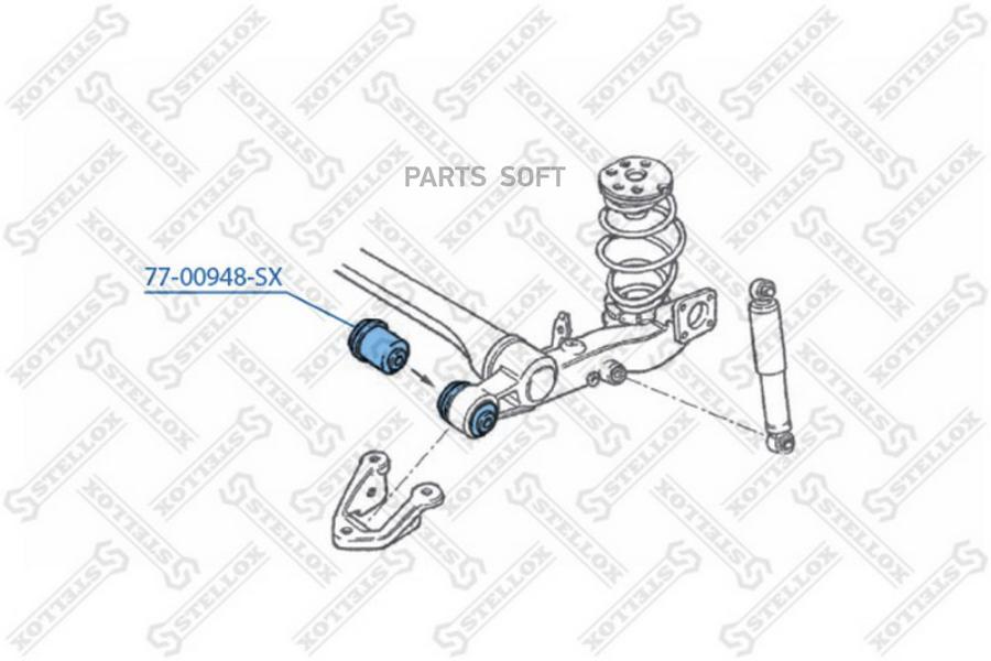 

STELLOX Сайлентблок STELLOX 7700948sx