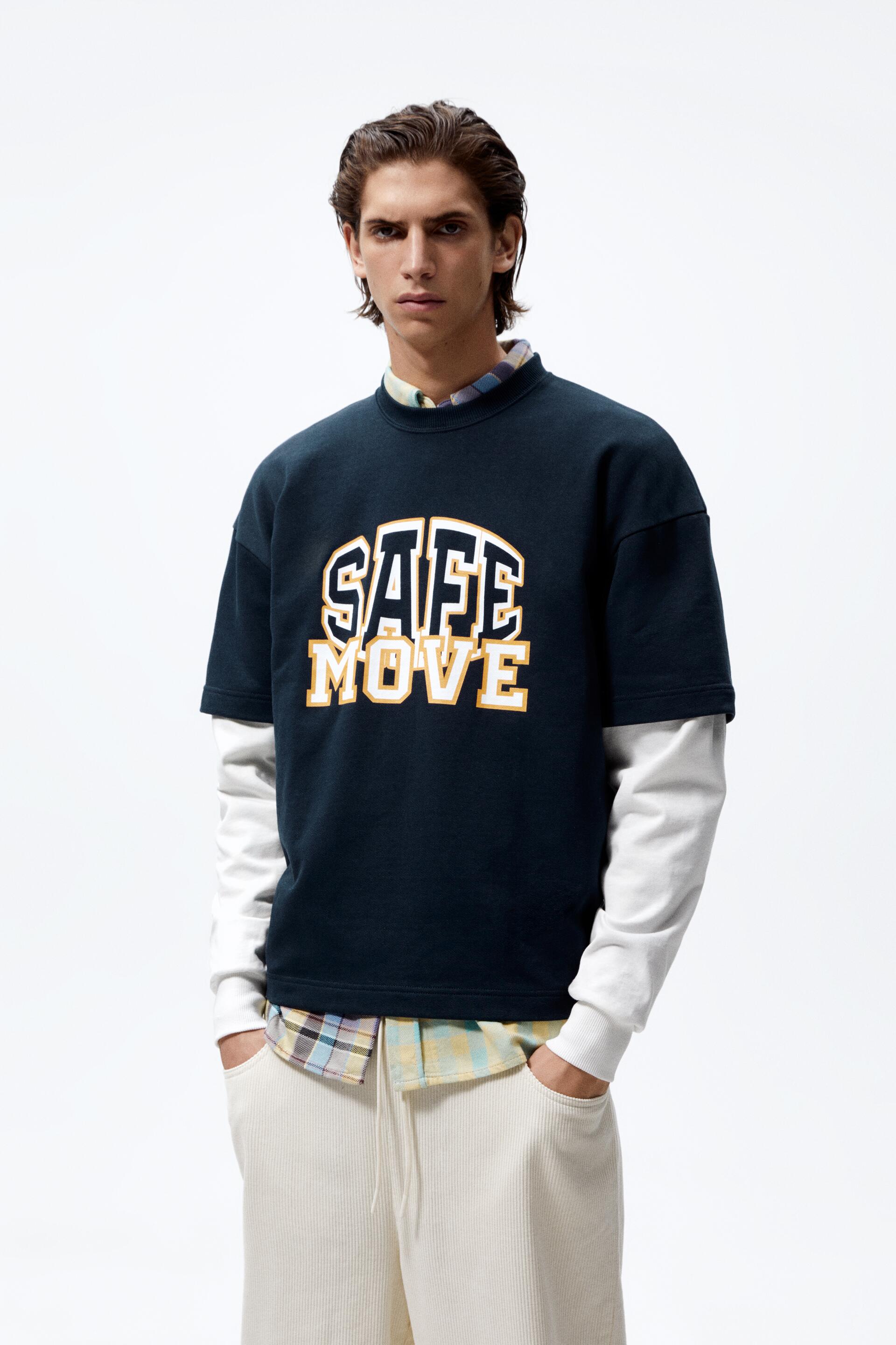 

Свитшот мужской ZARA 05584315 синий S (доставка из-за рубежа), 05584315