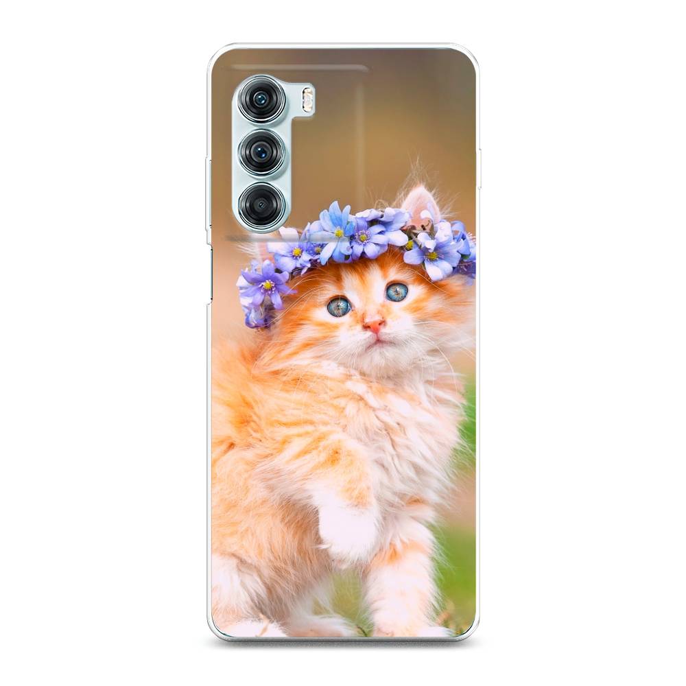 

Чехол Awog на Motorola Moto Edge S30 "Рыжий кот в венке", Разноцветный, 243050-1