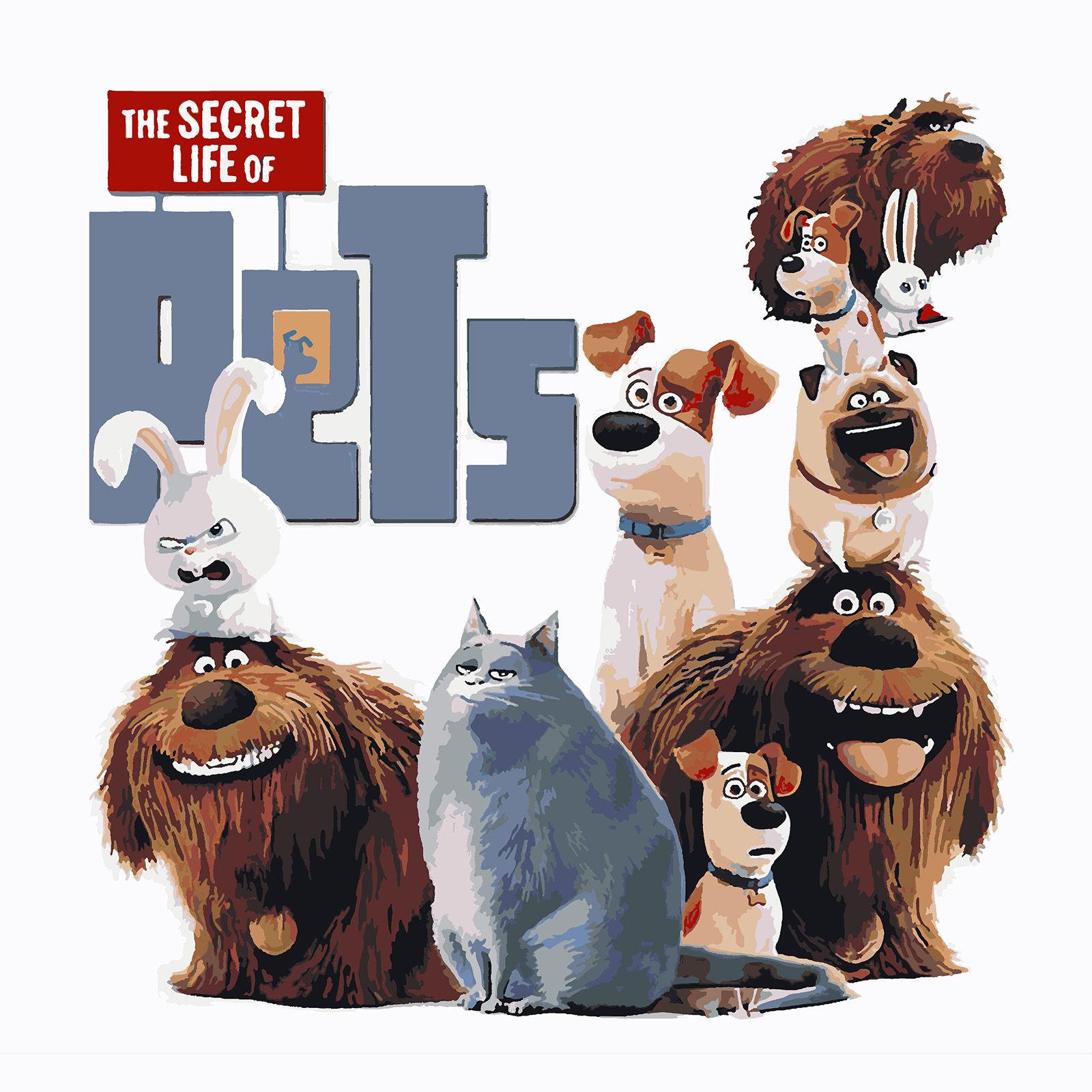 

Картина по номерам Красиво Красим Тайная жизнь домашних животных - Постер, 70 х 90 см, Тайная жизнь домашних животных - Постер