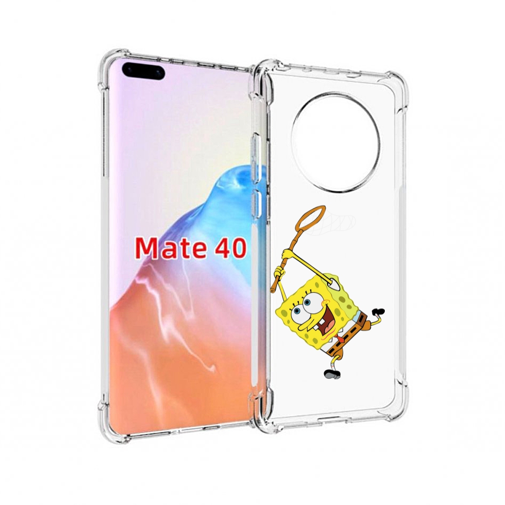 

Чехол MyPads Tocco для Huawei Mate 40 спанчбоб-с-сочком, Прозрачный, Tocco