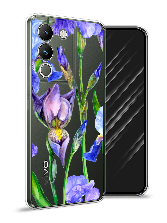 

Чехол Awog на Vivo V29e 5G "Синие ирисы", Фиолетовый;голубой;зеленый, 269650-1