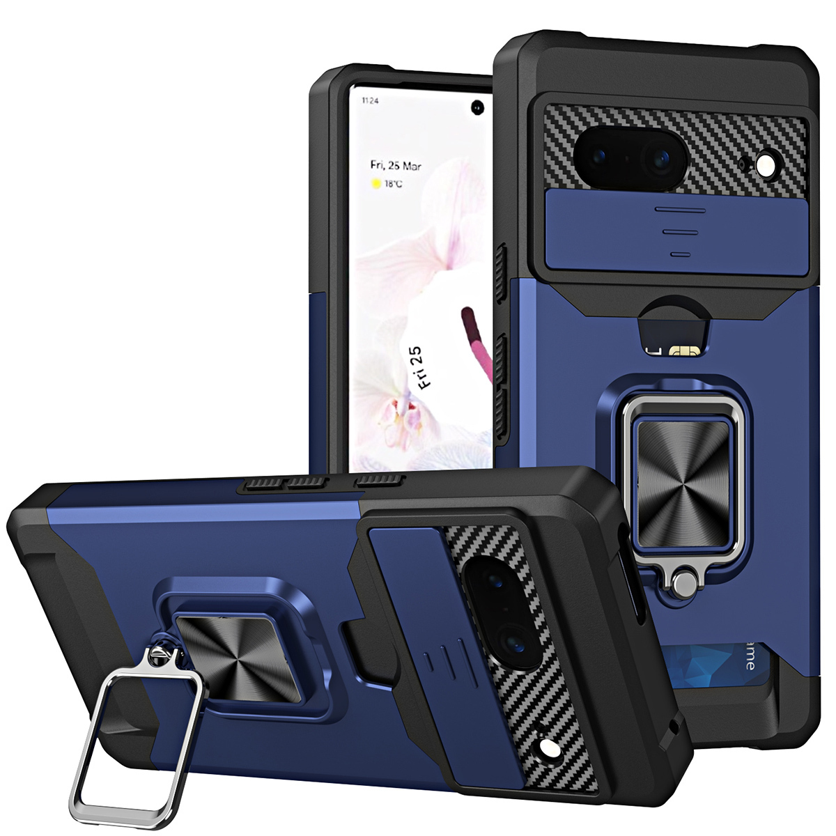 

Противоударный чехол Сard Reader Case для Google Pixel 7, синий, Сard Reader Case