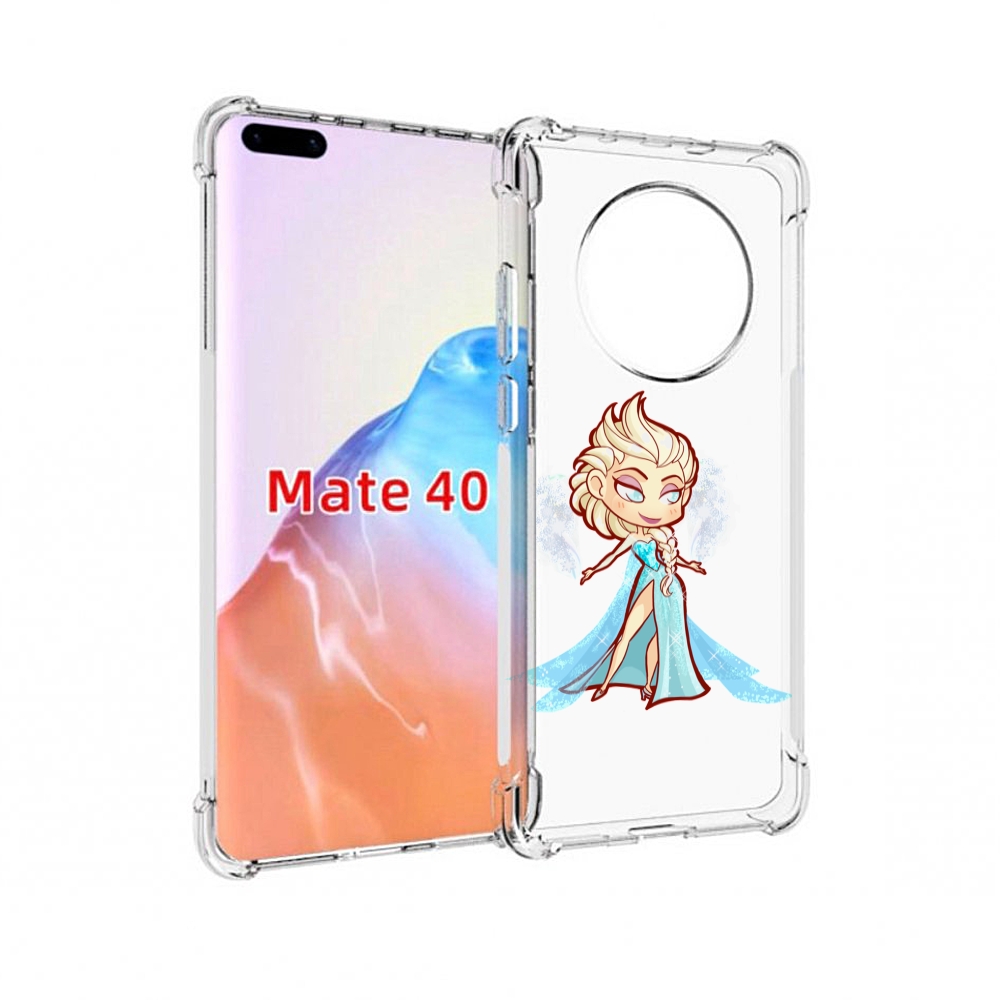 

Чехол MyPads Tocco для Huawei Mate 40 снежная-принцесса женский, Прозрачный, Tocco