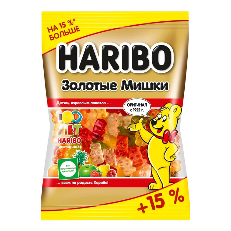 Мармелад ХАРИБО (HARIBO) Золотые мишки жевательный 80 г