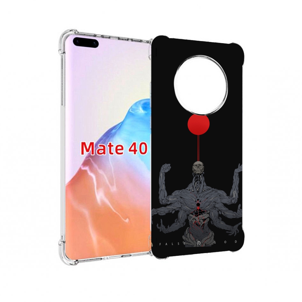 

Чехол MyPads Tocco для Huawei Mate 40 скелет-с-6-руками, Прозрачный, Tocco